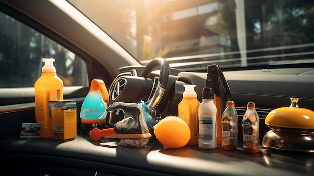 A photo of various car air fresheners