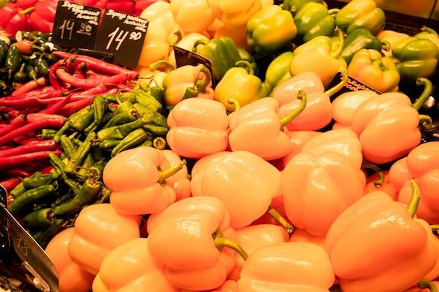 Photo of vegetables in supermarket photo for your advertising