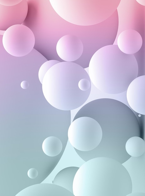 photo vertical creative wallpaper with gradient spheres