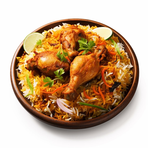 Photo view of tasty yummy and delicious Indian biriyani