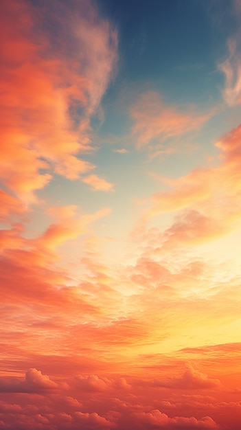 Photo warm sky mobile phone wallpaper