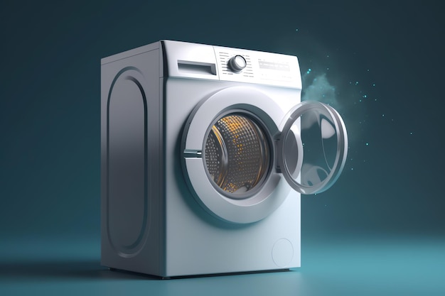 Photo of washing machine illustration