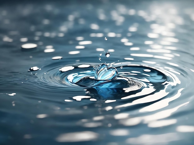 Photo of water's embrace creates a symbol of love and serenity