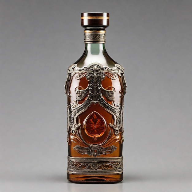 Photo Whiskey Glass Bottle