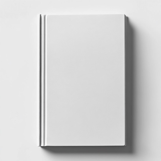 photo of White blank book cover mockup