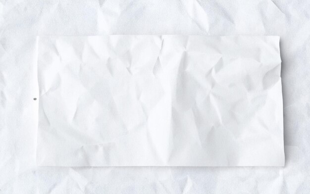 photo white crumpled paper texture background design space white tone