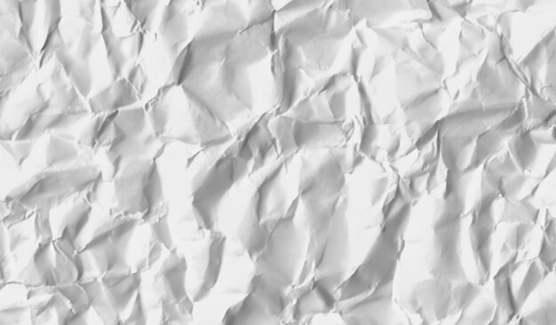 photo white crumpled paper texture background design space white tone