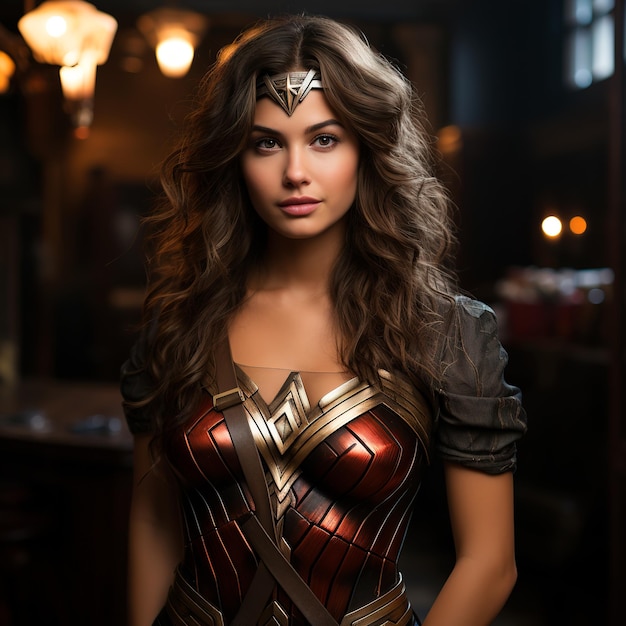 photo of wonder woman cosplay day halloween