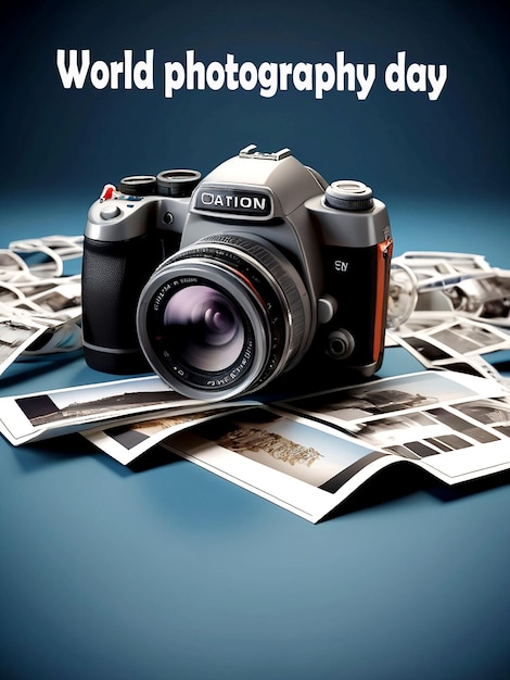 A photo of World photography day photo and template AI Generated