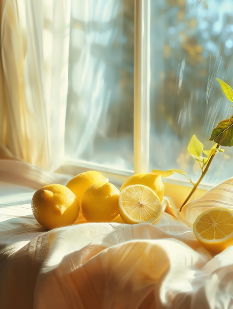 Photo Of yellow lemons Calming Place lifestyle concept