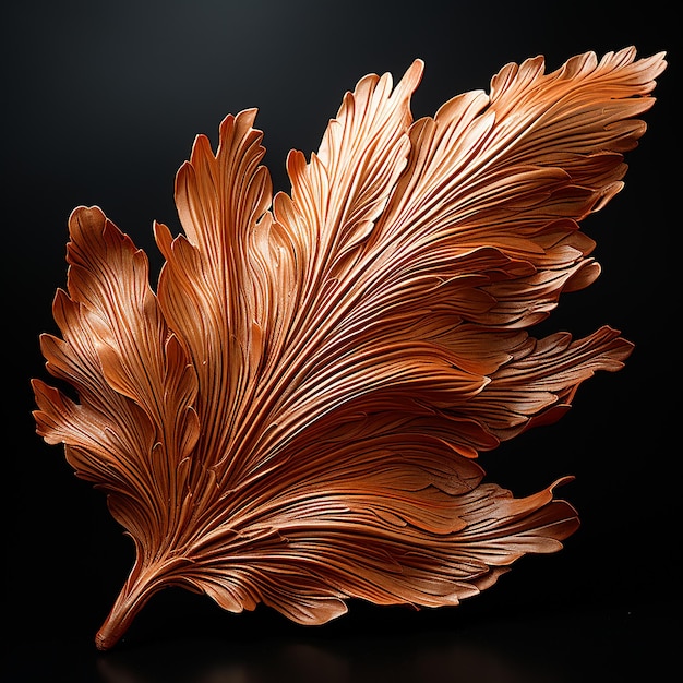 Photograph Bronze Paintbrush Leaf