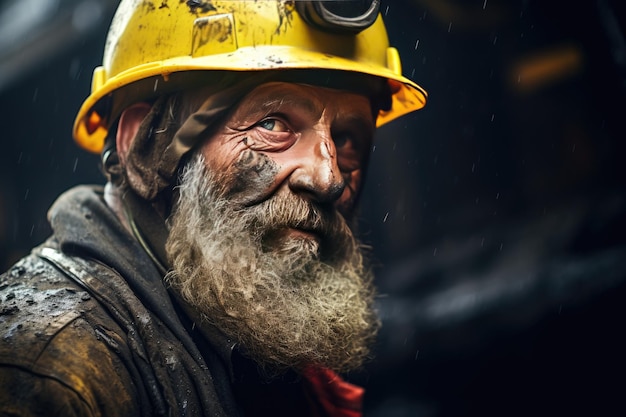 Photograph captures the essence of the profession of Miner