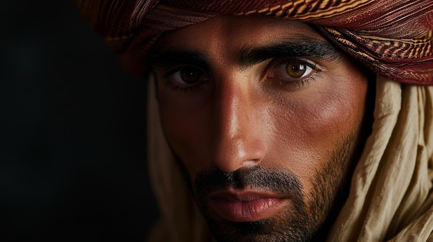 A Photograph of a Content MiddleEastern Man