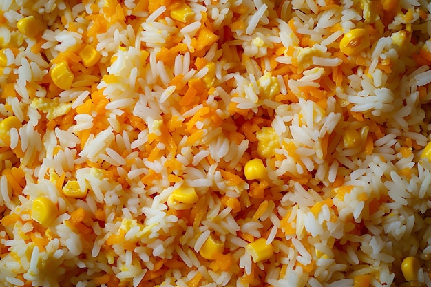 A Photograph of Delicious Korean Fried Rice with Cheddar