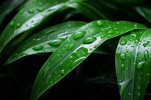 Photograph Of Dracaena Leaf Natural Light Generative AI