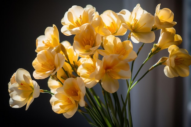 Photograph Of Freesia Natural Light Generative AI