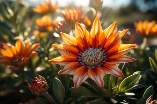 Photograph Of Gazania Natural Light Generative AI