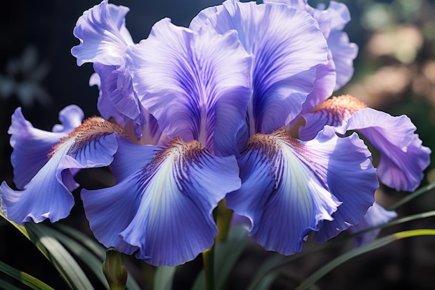 Photograph Of Iris Natural Light Generative AI