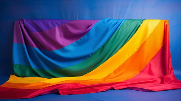 Photograph of a LGBTQ pride flag