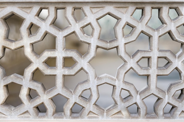 Photograph of medieval era islamic patterns in a Turkish Islamic mosque in Istanbul