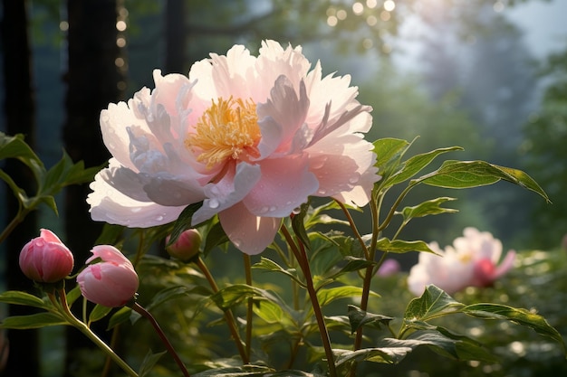 Photograph Of Peony Natural Light Generative AI