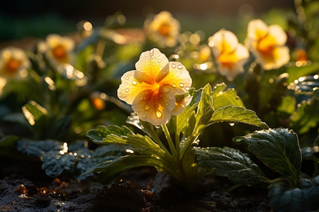 Photograph Of Primrose Natural Light Generative AI