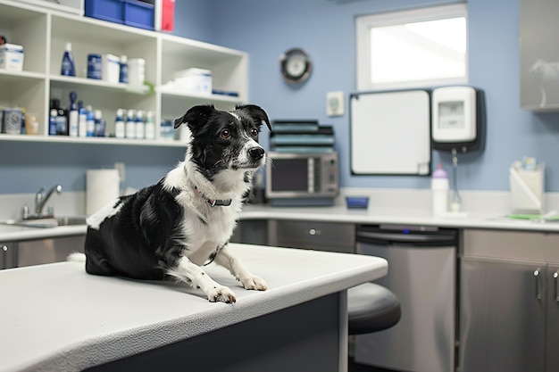 Photo photograph of professional veterinarian in clinic