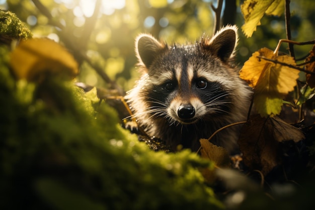 Photograph of Raccoon Natural Generative AI