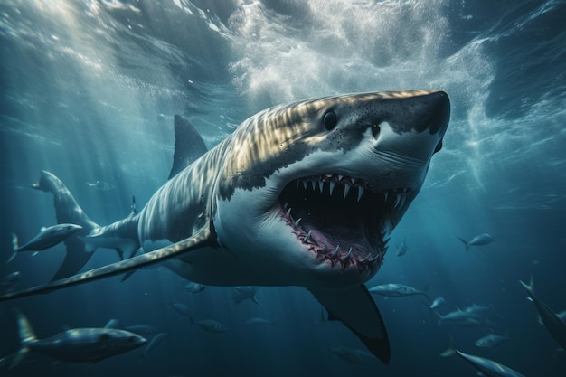 Photograph of Shark Natural Light Generative AI