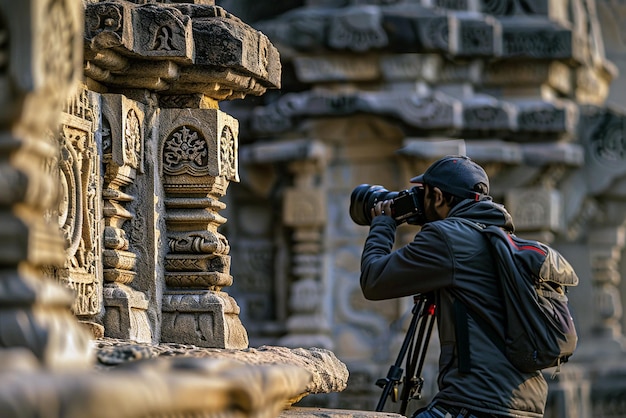 Photographer captures intricate carvings at ancient temple