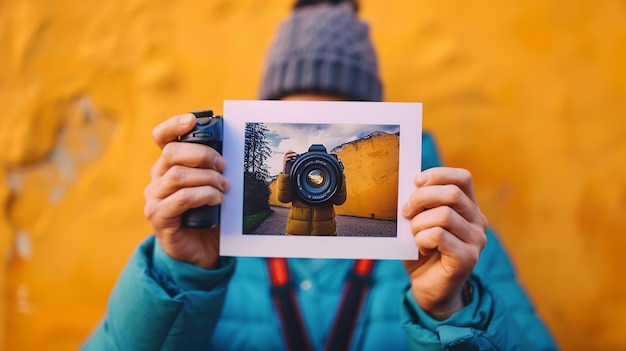 Photographer Holding Print of Memorable