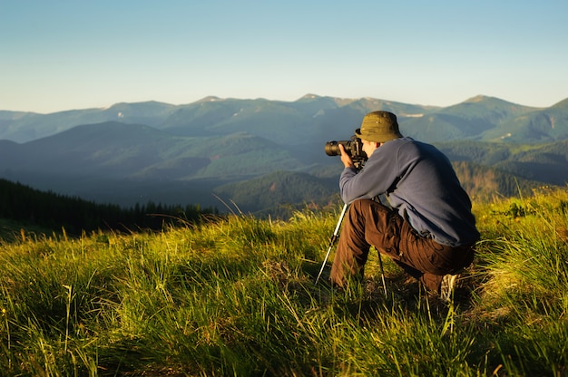 The photographer with camera