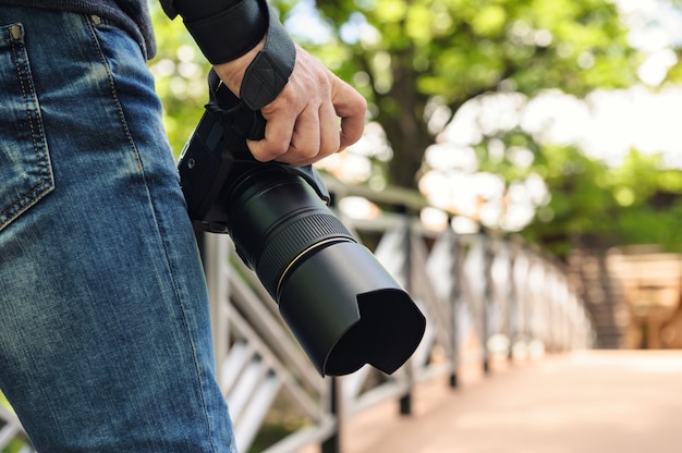 Photographer with camera.