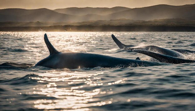 photographing whales