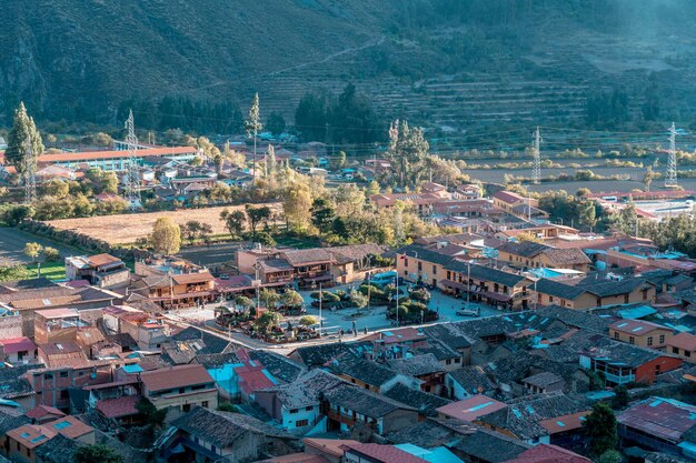 Photographs of the Inca citadel of Ollantaytambo in the Sacred Valley of the Incas.