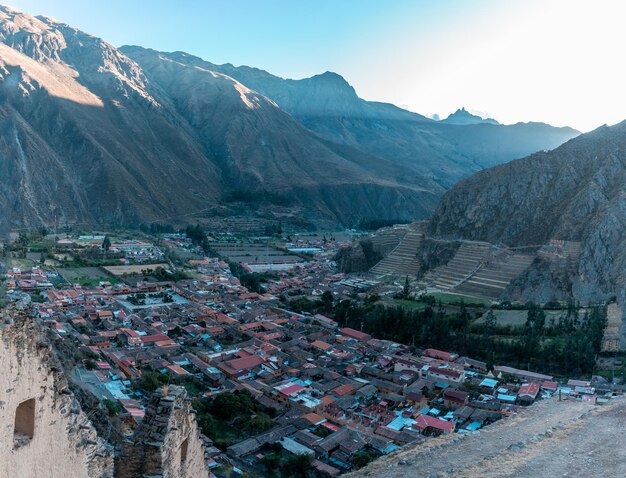 Photographs of the Inca citadel of Ollantaytambo in the Sacred Valley of the Incas.