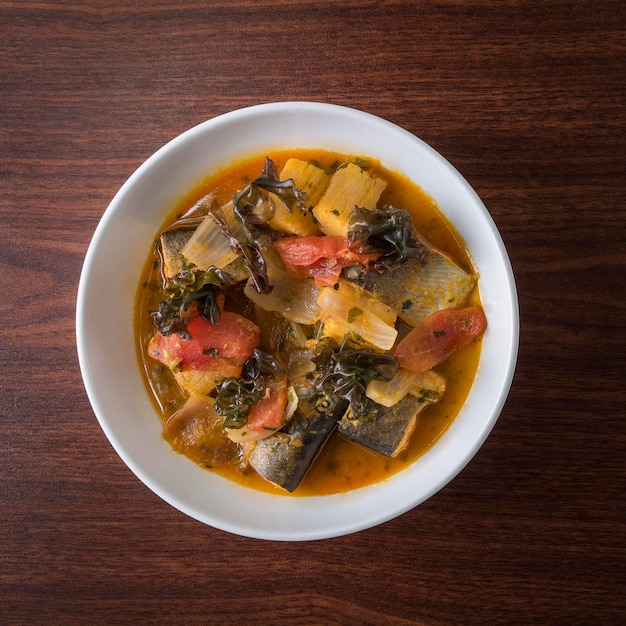 Photographs of typical Peruvian dishes in a restaurant in Cusco.