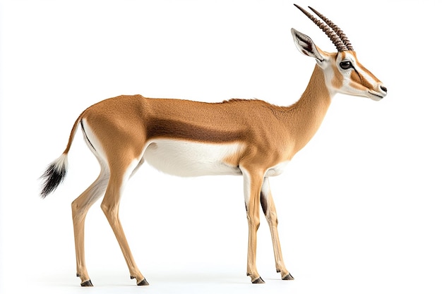 photography of antelope animal on white background