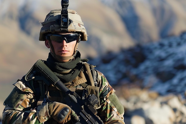 photography of Army soldier of Special Operations Forces