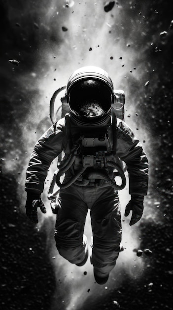 Photo photography of astronaut space monochrome astronomy