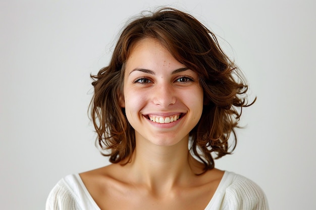 photography of beautiful young happy smile woman