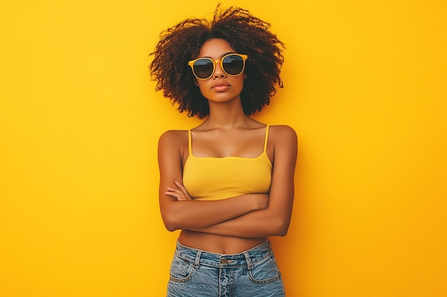 photography of black american girl happy lifestyle on light background