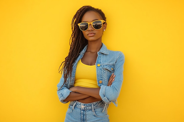 photography of black american girl happy lifestyle on light background