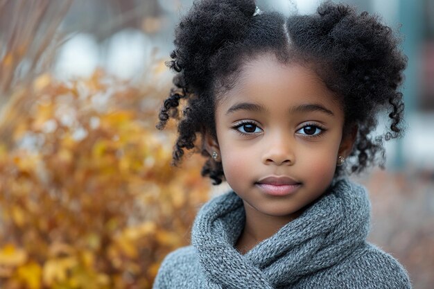 Photo photography of black american kids girl happy lifestyle on light background