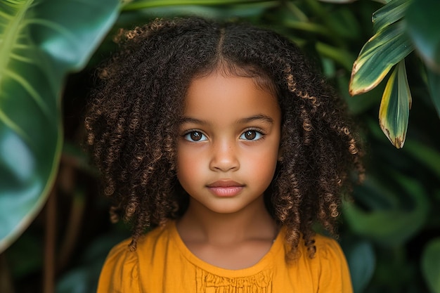 Photo photography of black american kids girl happy lifestyle on light background