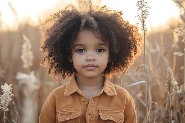 Photo photography of black american kids girl happy lifestyle on light background