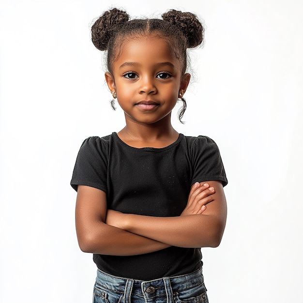 Photo photography of black american kids girl happy lifestyle