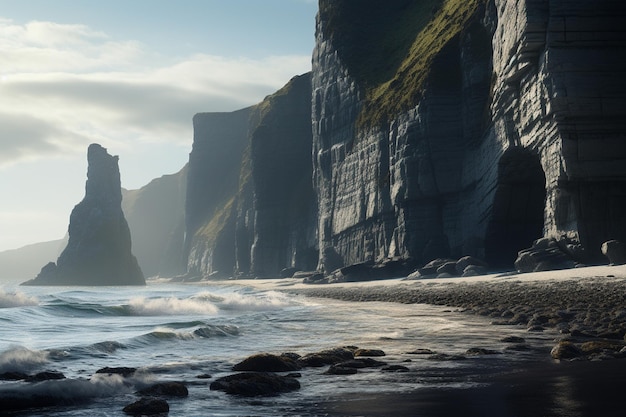 Photography of coastal landscapes with dramatic cliffs