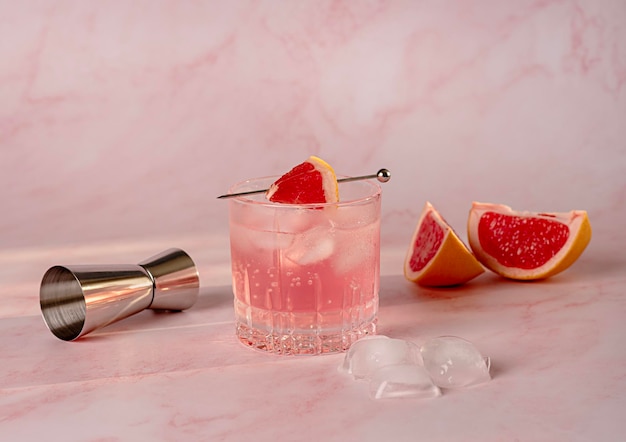 Photography of Cocktail with grapefruit Drink Mocktail Freshness Elegance pink Celebration Glamour