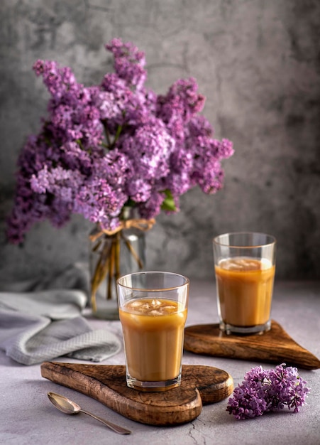 Photography of cold coffee